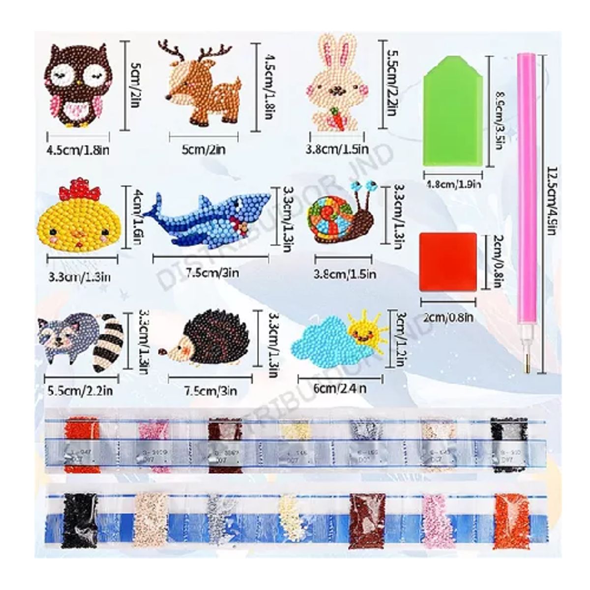 GENERICO - Kit de 43 herramientas DIY para pintura diamante 5D
