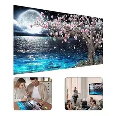 GENERICO - Kit de pintura diamante 5D por número DIY 70x40 cm