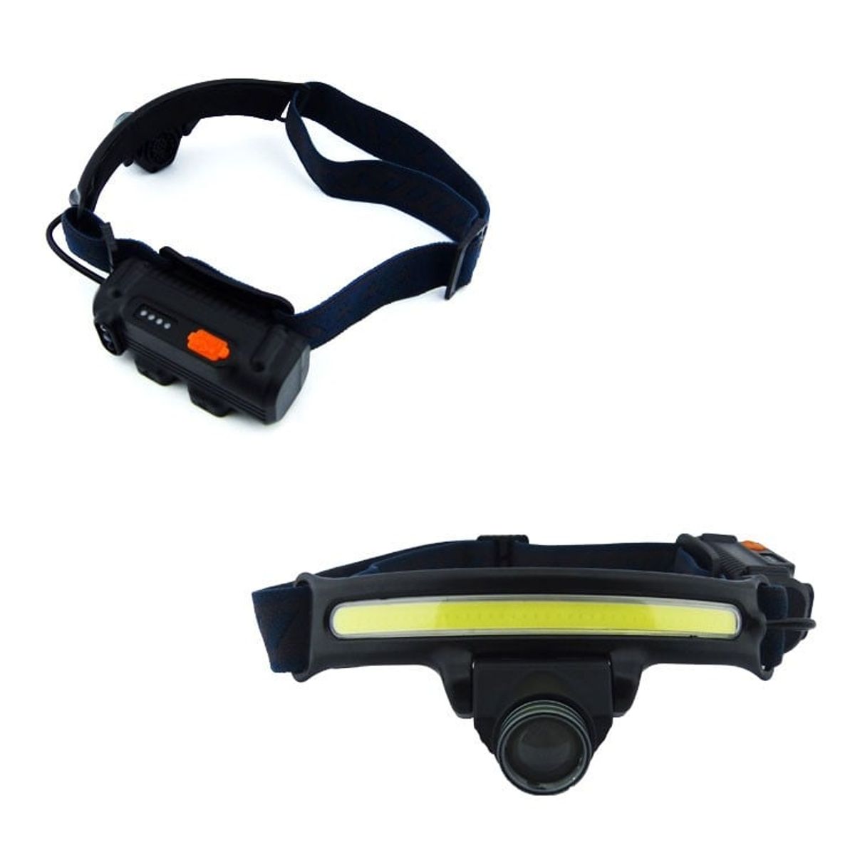 GENERICO - LINTERNA MINERO 1 LED Y BANDA COB MOD.W679 FOCO CON MOVIMIENTO