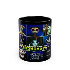 TODO CALZA2 - Taza Tazón Negro Estampado Zoonomaly 11oz