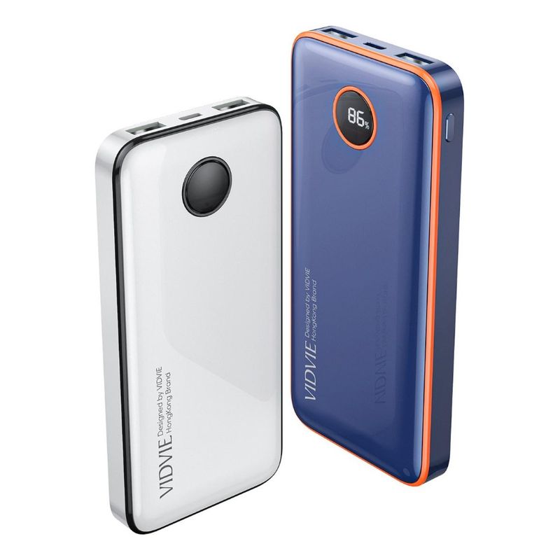 GENERICO - Cargador Portátil de Batería 10000mAh Azul con Carga Rápida