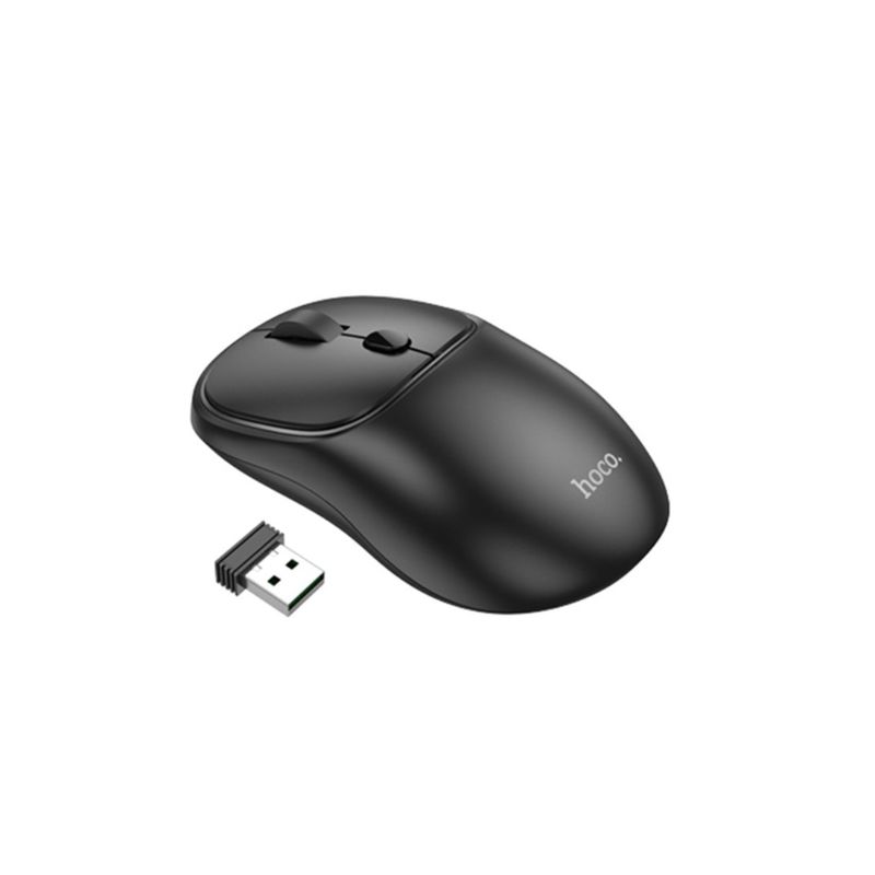 HOCO - Mouse inalámbrico de doble modo USB Y Bluetooth Hoco GM25 negro