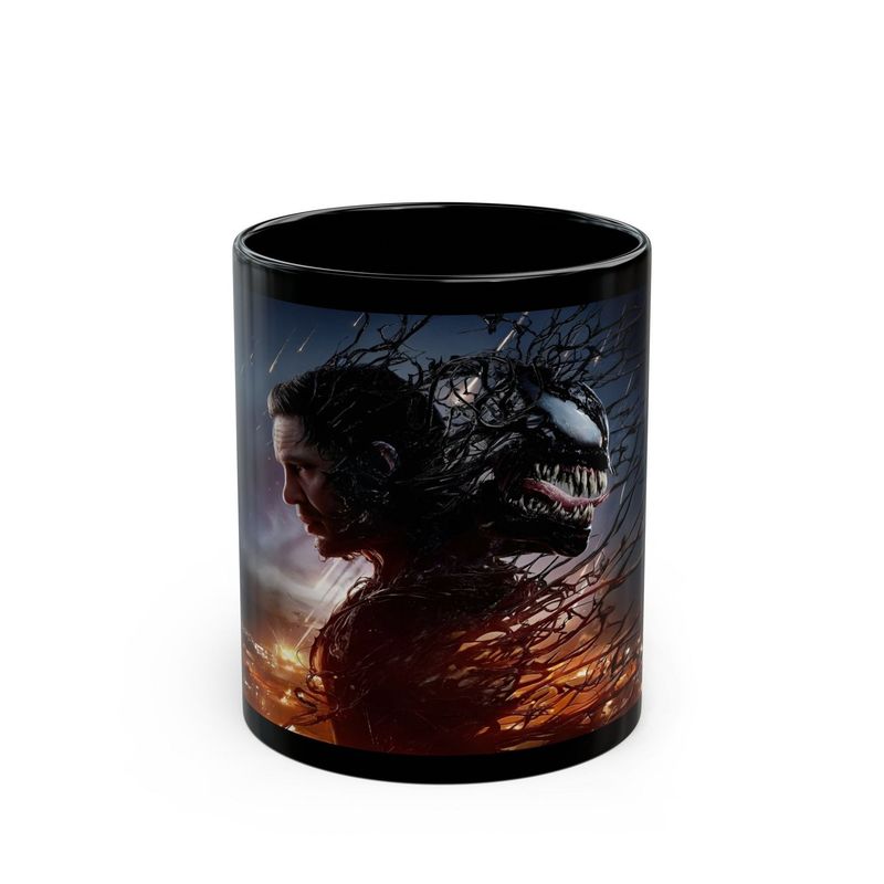TODO CALZA2 - Tazón Taza Premium Negro Venom El Ultimo Baile 325ml