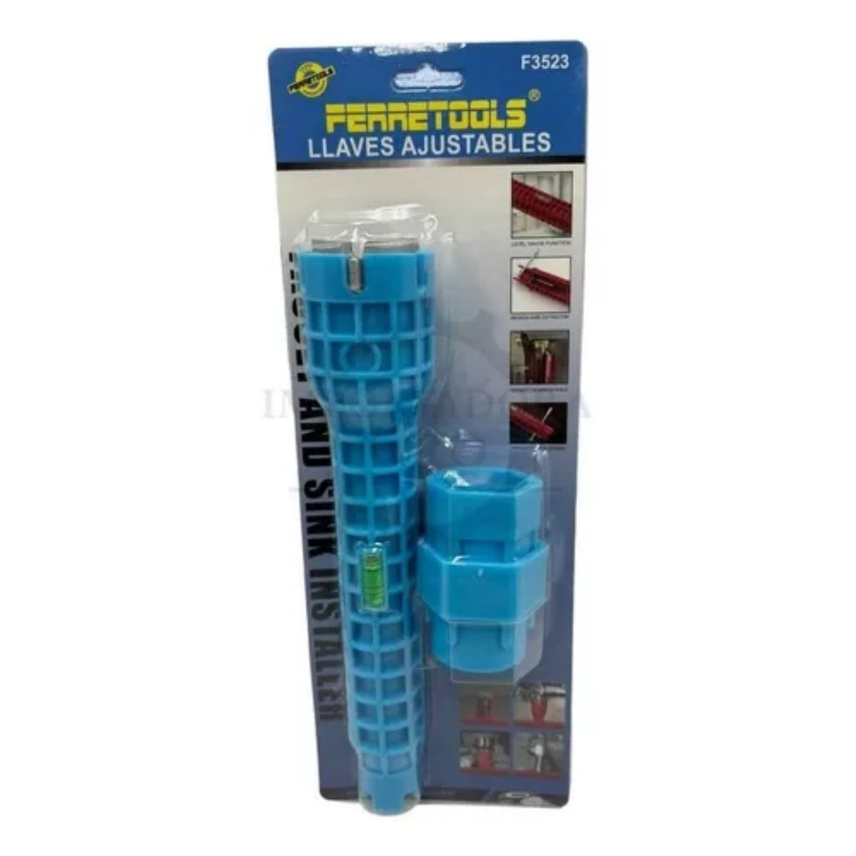 GENERICO - Llave Tubo Multifuncion 8 En 1 Gasfiteria Gasfiter Hexagonal