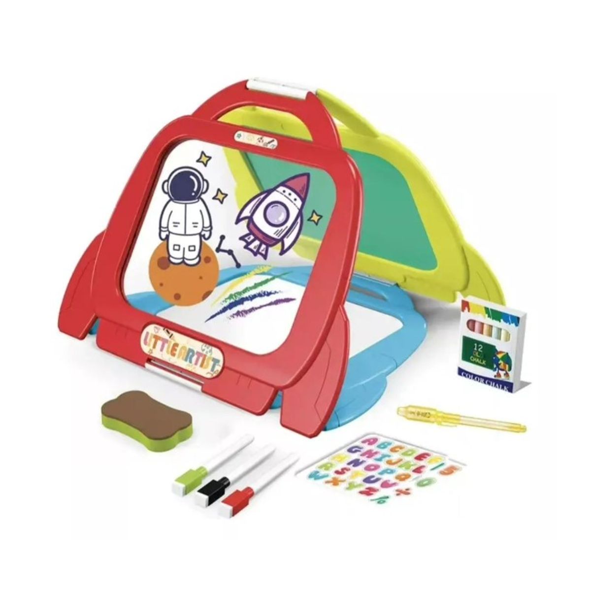 GENERICO - Pizarra Tabla De Dibujo 4 En 1 Infantil