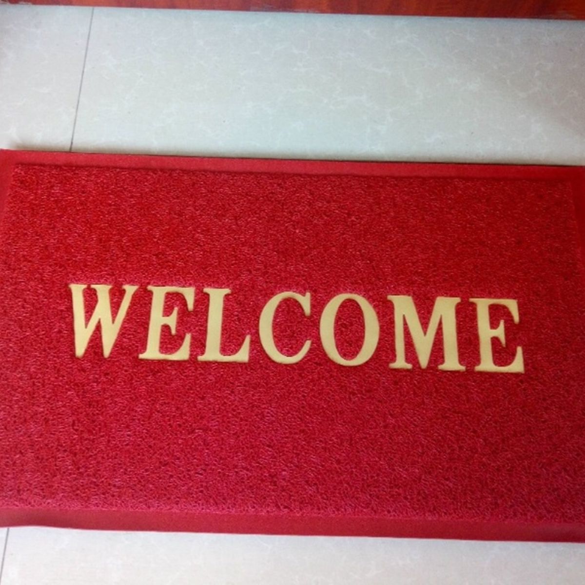 ARTHOME - LIMPIAPIES WELCOME COLOR ROJO 90x60cm ARTHOME