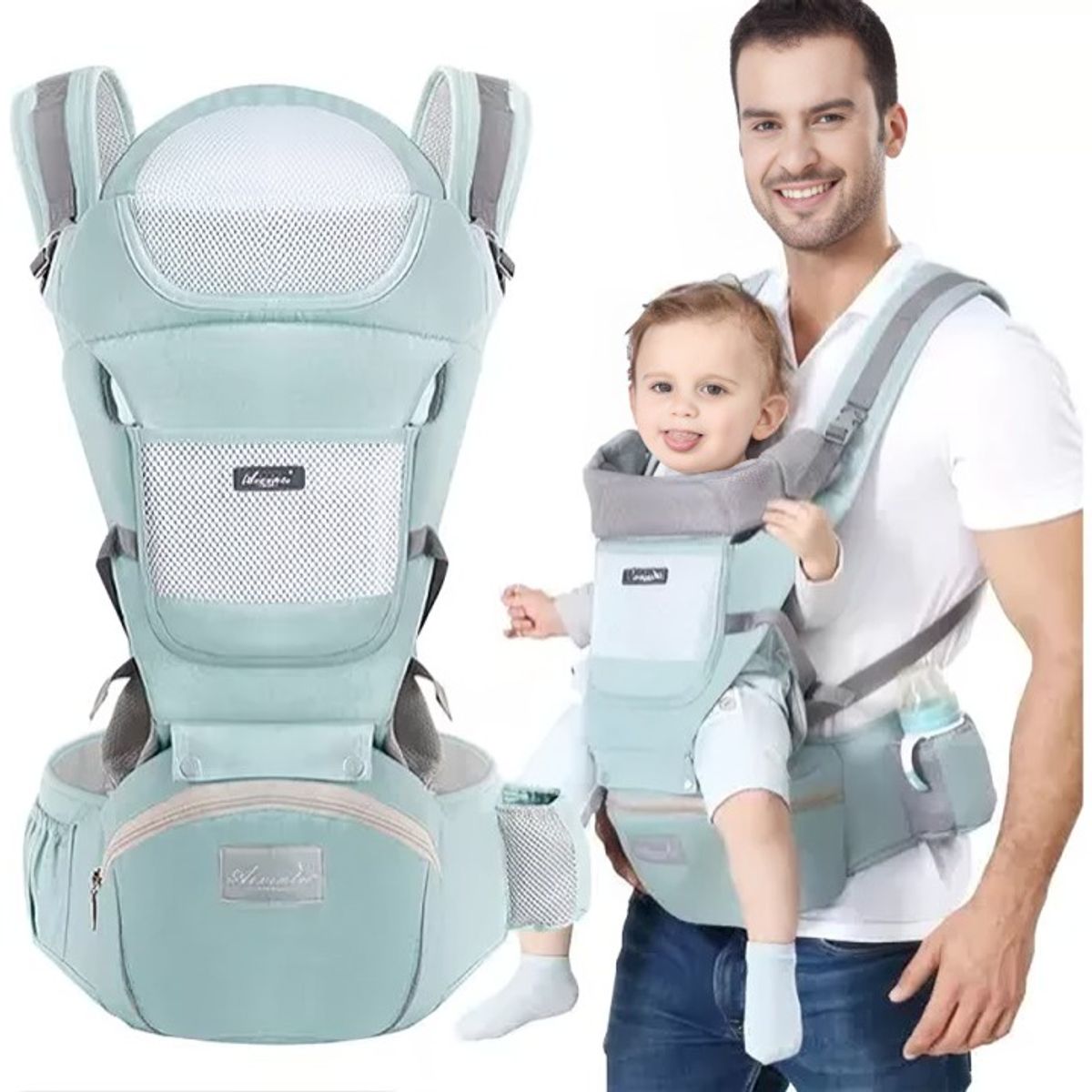 OEM - Mochila Porta Bebes Ergonómica 6 En 1