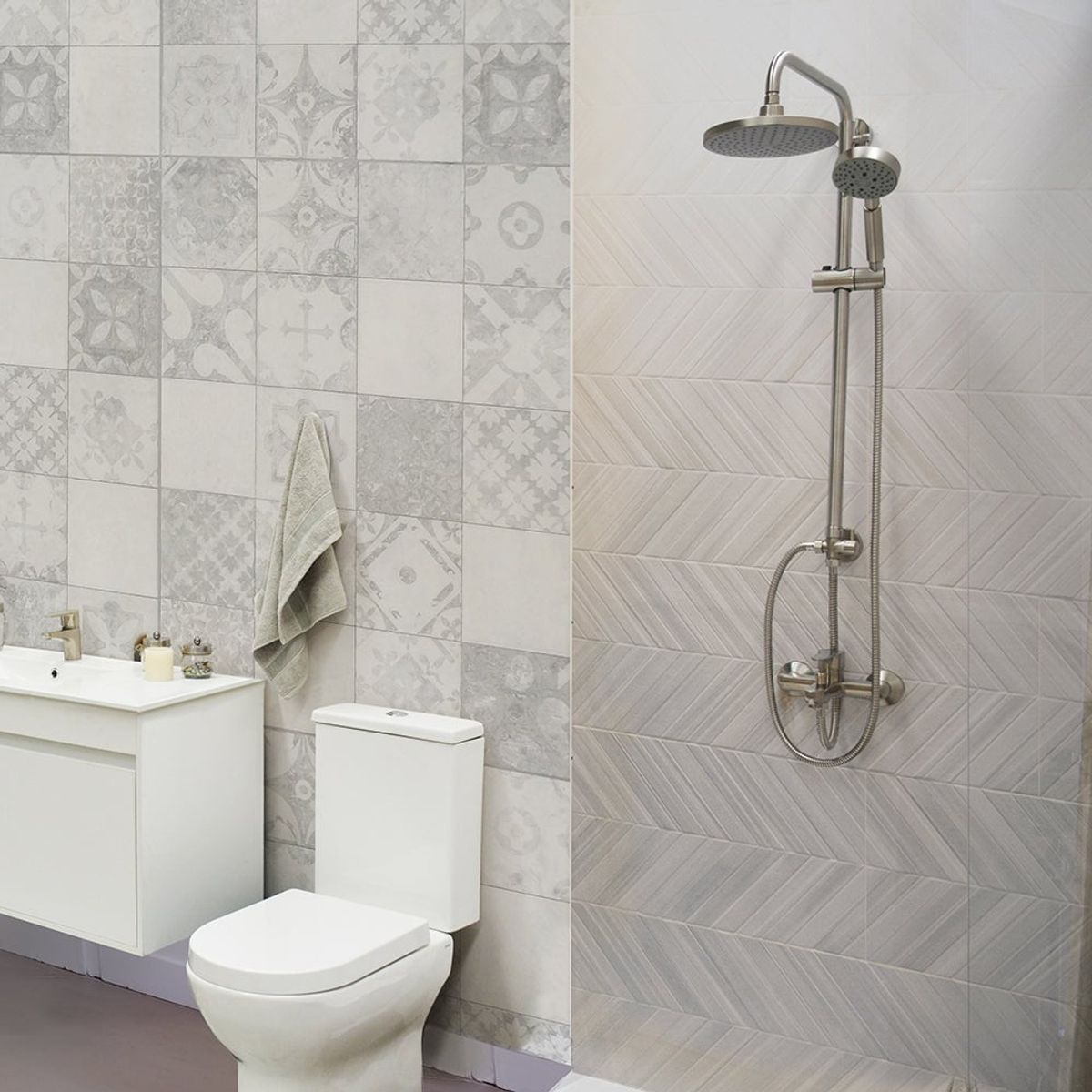 STRETTO - Columna De Ducha Venti Acero Inox Stretto sin Monomando