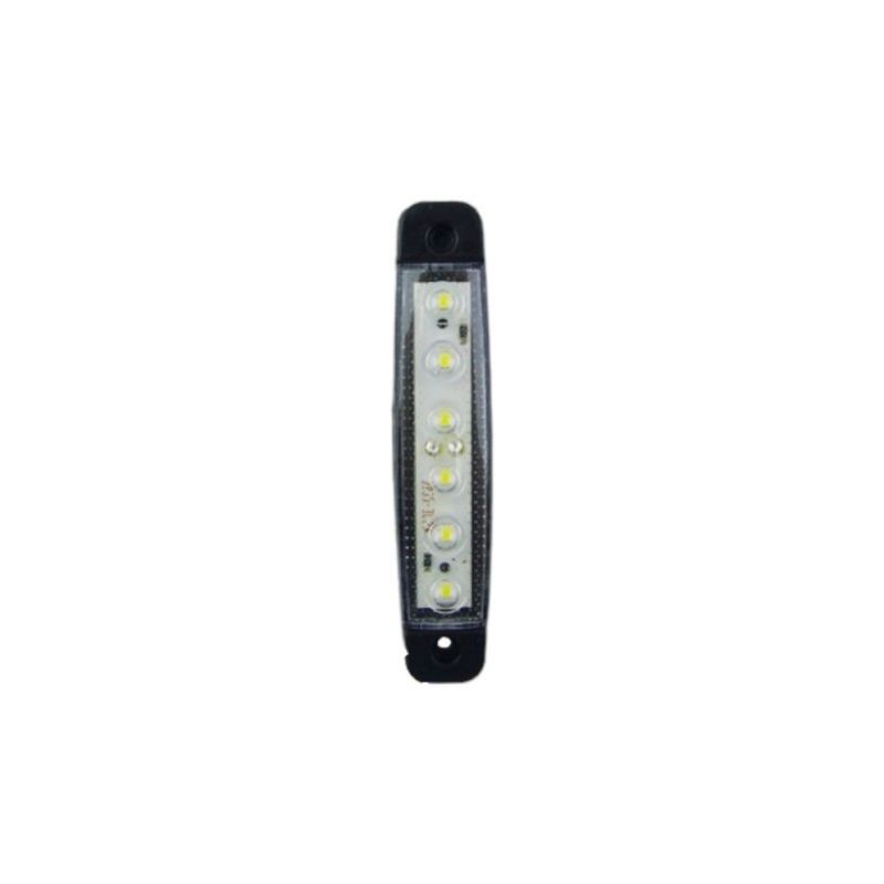OEM - LUZ LED LATERAL 6 LED PARA CAMION SET X 4 1224 VOLT BLANCA