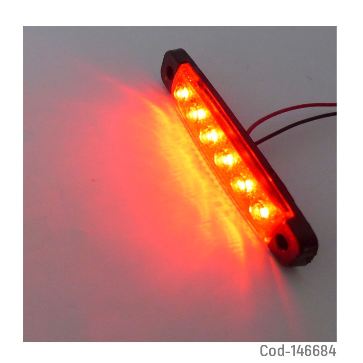 OEM - LUZ LED LATERAL 6 LED PARA CAMION SET X 4 1224 VOLT VERDE