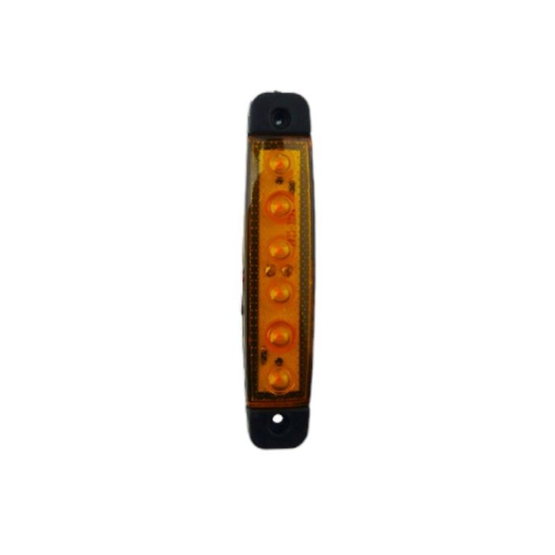 OEM - LUZ LED LATERAL 6 LED PARA CAMION SET X 4 1224 VOLT NARANJA
