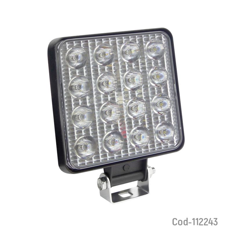 OEM - NEBLINERO LED 16 LED CUADRADO 48W SLIM 1224 VOLT