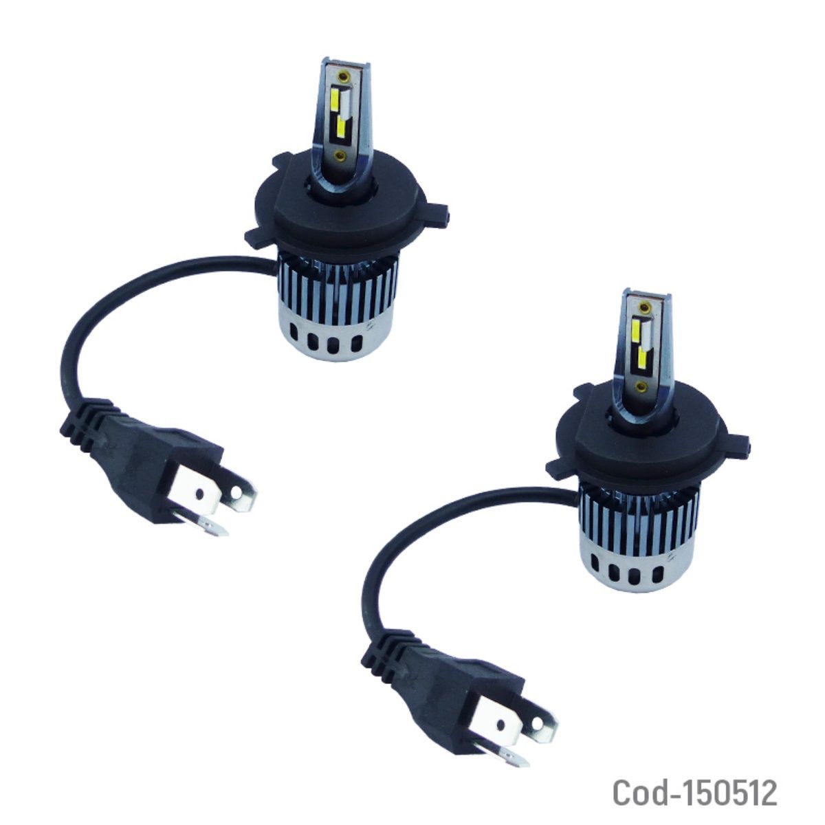 OEM - AMPOLLETA H-4  MODF10 LUZ BLANCA 12-24 VOLT SET X 2 PCS