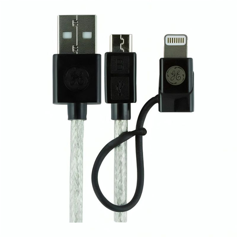 OEM - CABLE 2 EN 1 MICO USB C ADAPTADOR LIGHTNING GE 090 MTS