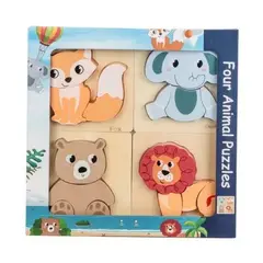 JUGUETON - Juego Didáctico Madera Puzzles Animales o Transporte