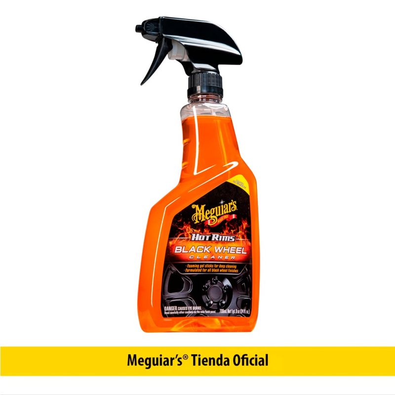 MEGUIARS - Limpiador de Llantas Negras Meguiars Hot Rims Black Wheel Cleaner