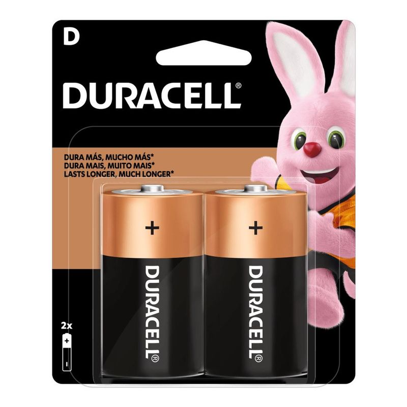 DURACELL - Pilas Tipo D Alcalinas Para Calefont Lr20