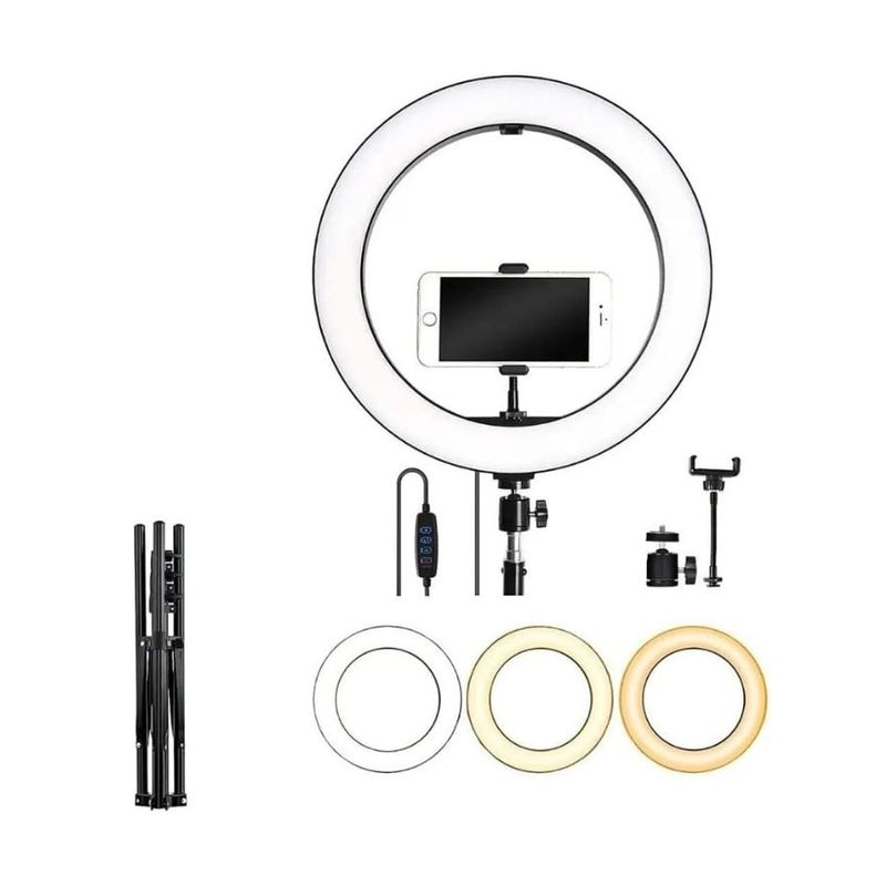 GENERICO - Aro Luz Led 26cm Con Trípode 2mts Fotografia Portatil