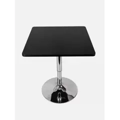 ARTIHOGAR - Mesa Comedor de Altura Regulable Cuadrada 60 CM MDF Color Negro