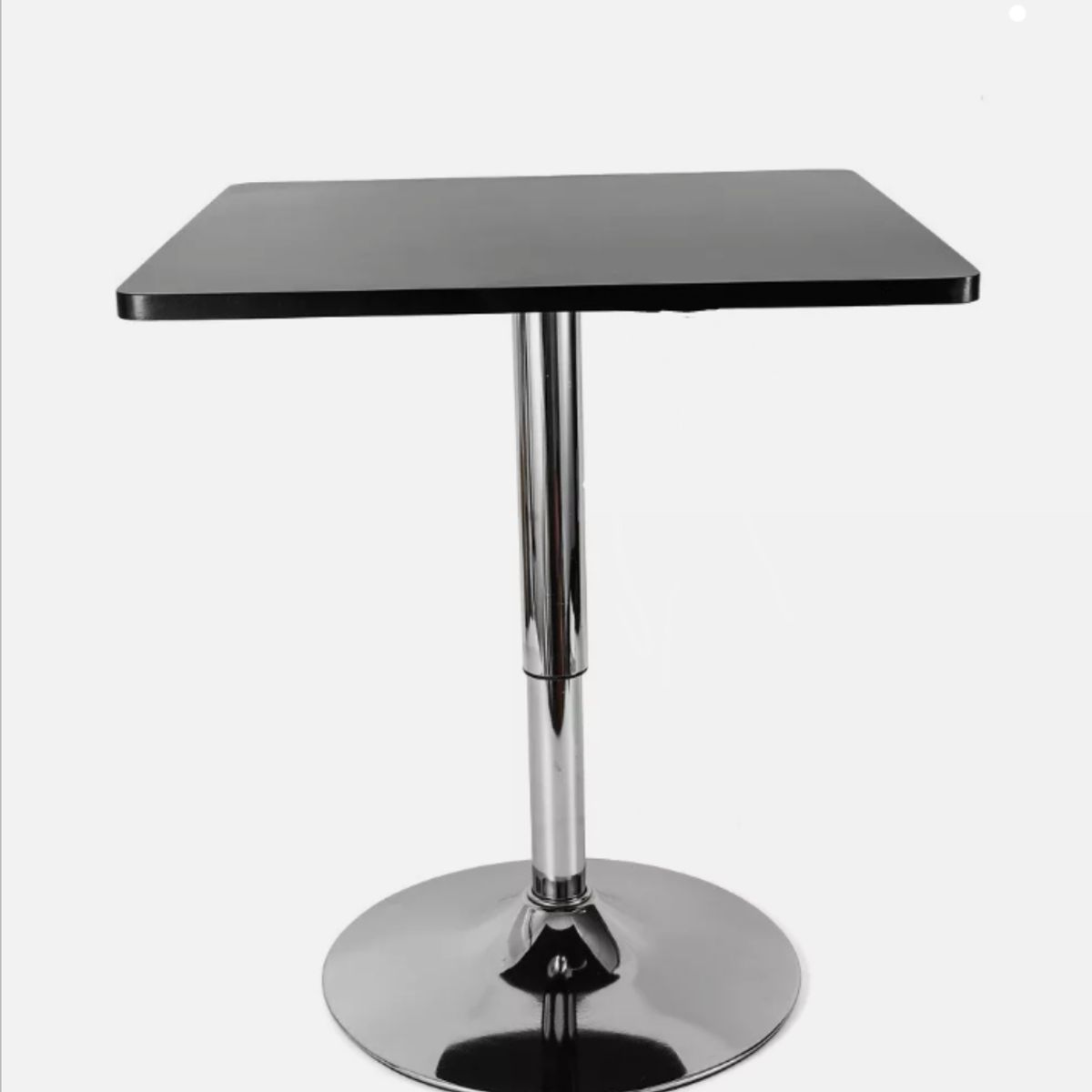ARTIHOGAR - Mesa Comedor de Altura Regulable Cuadrada 60 CM MDF Color Negro
