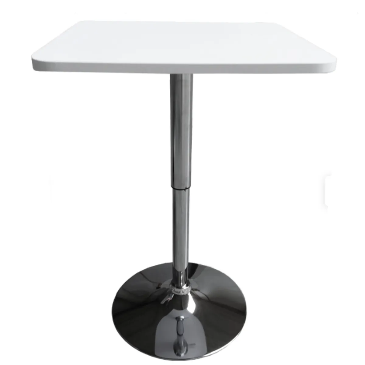 ARTIHOGAR - Mesa Comedor de Altura Regulable Cuadrada 60 CM MDF Color Blanco