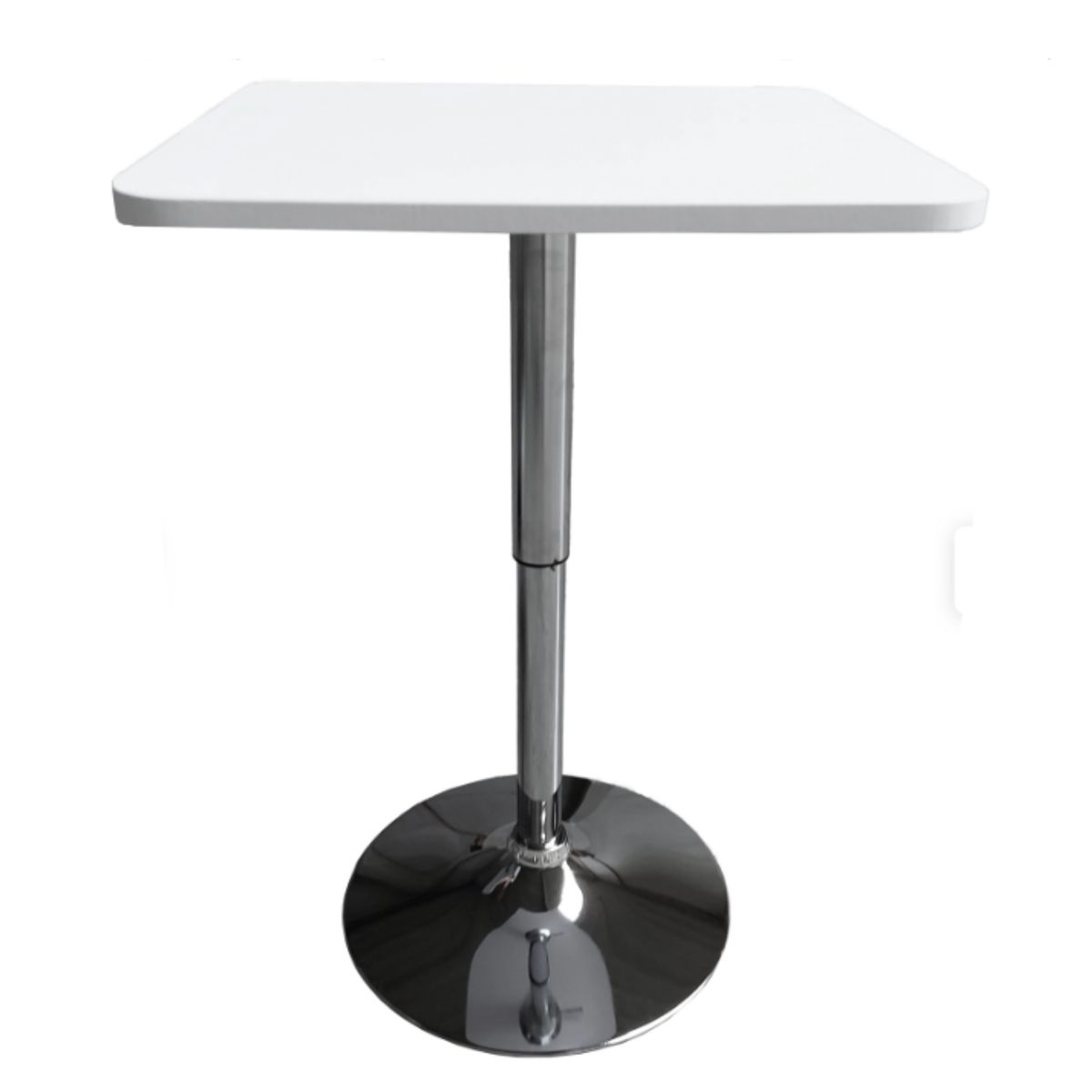 ARTIHOGAR - Mesa Comedor de Altura Regulable Cuadrada 60 CM MDF Color Blanco