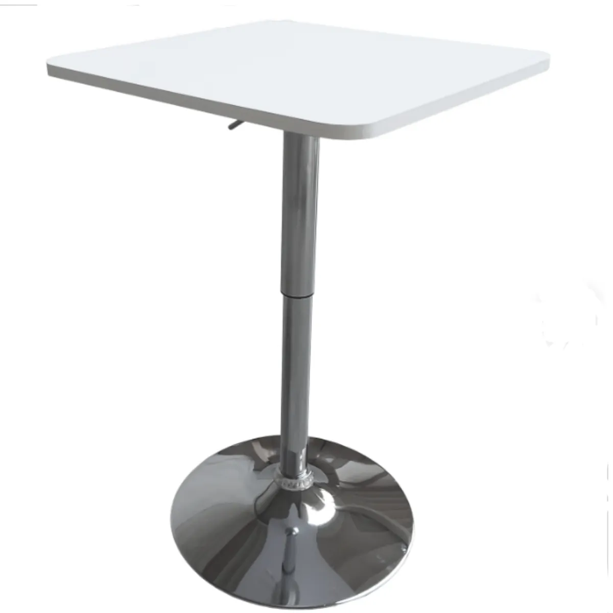 ARTIHOGAR - Mesa Comedor de Altura Regulable Cuadrada 60 CM MDF Color Blanco