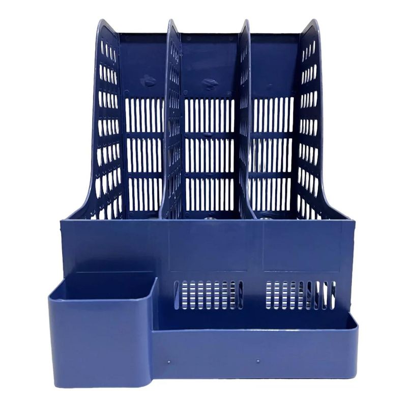 GENERICO - Organizador Revistero de Plástico para Escritorio - 3 Niveles