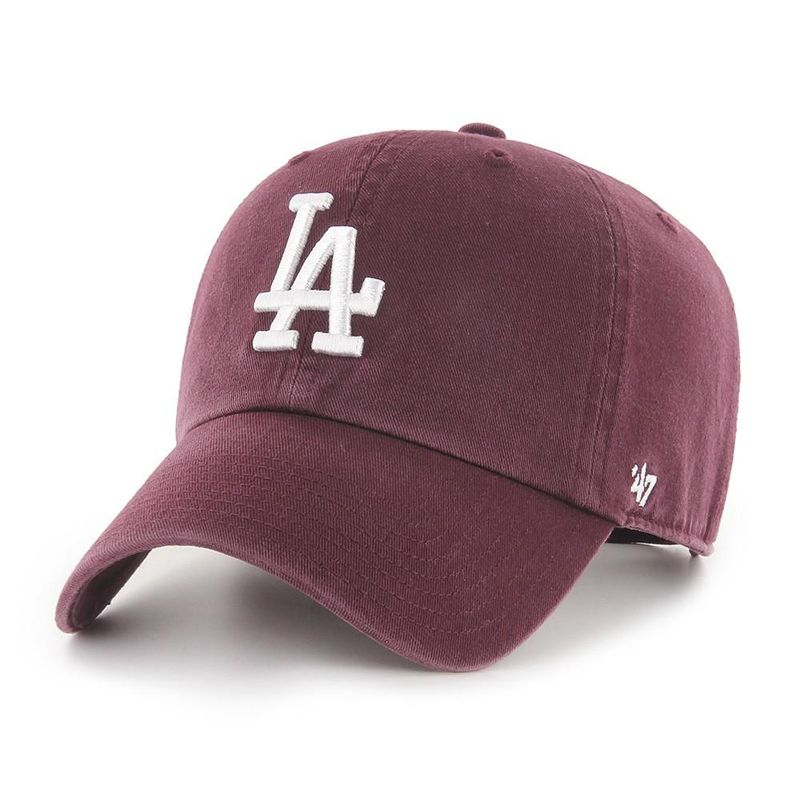 47 - Jockey Los Angeles Dodgers Dark Maroon Clean 47 - Rojo