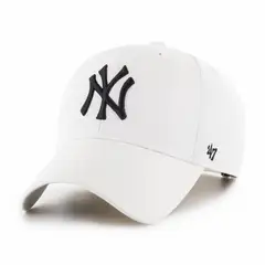 47 - Jockey New York Yankees Raised White Navy - Blanco