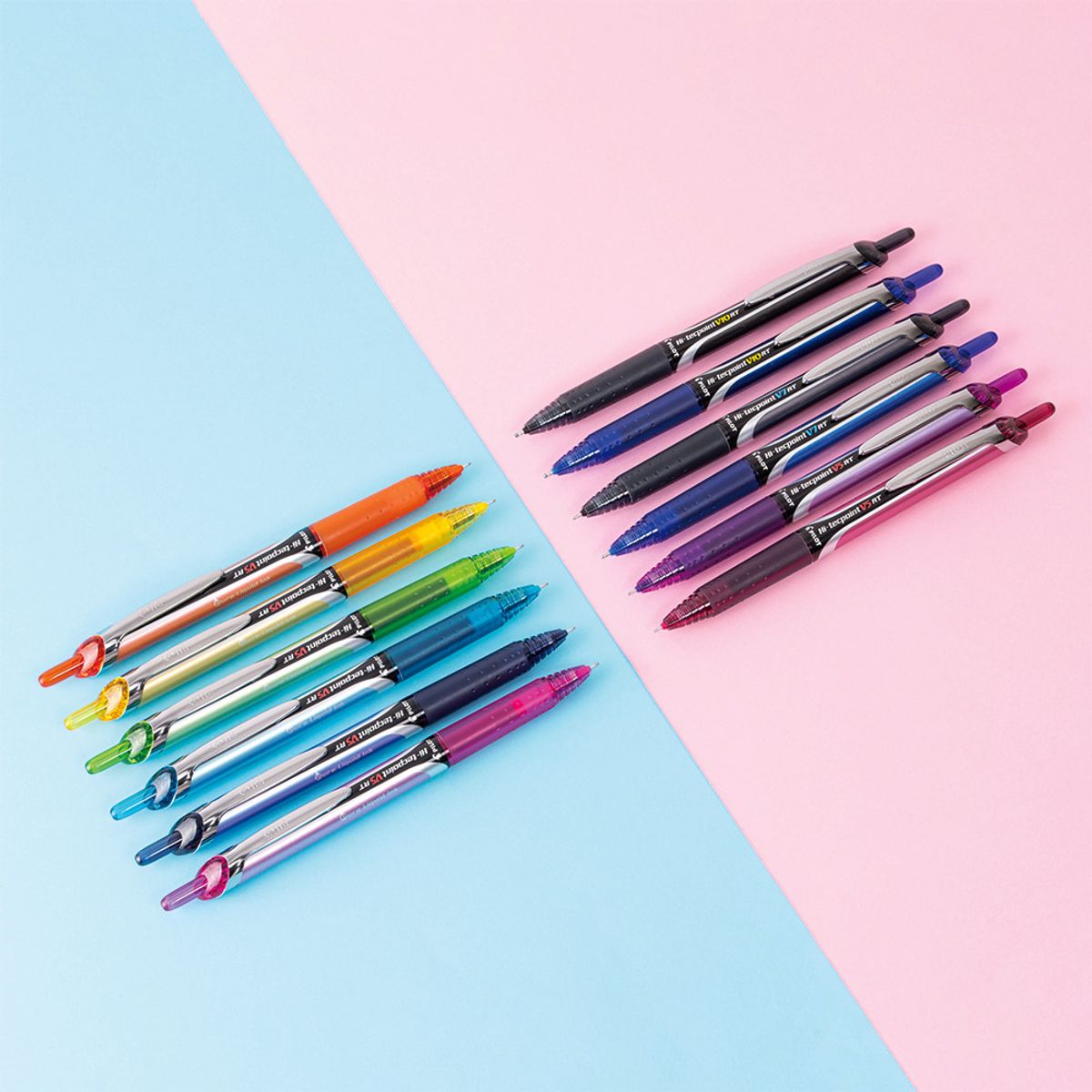 PILOT - Set 12 Lápices Tinta Hi-Tecpoint Grip 05mm Pilot