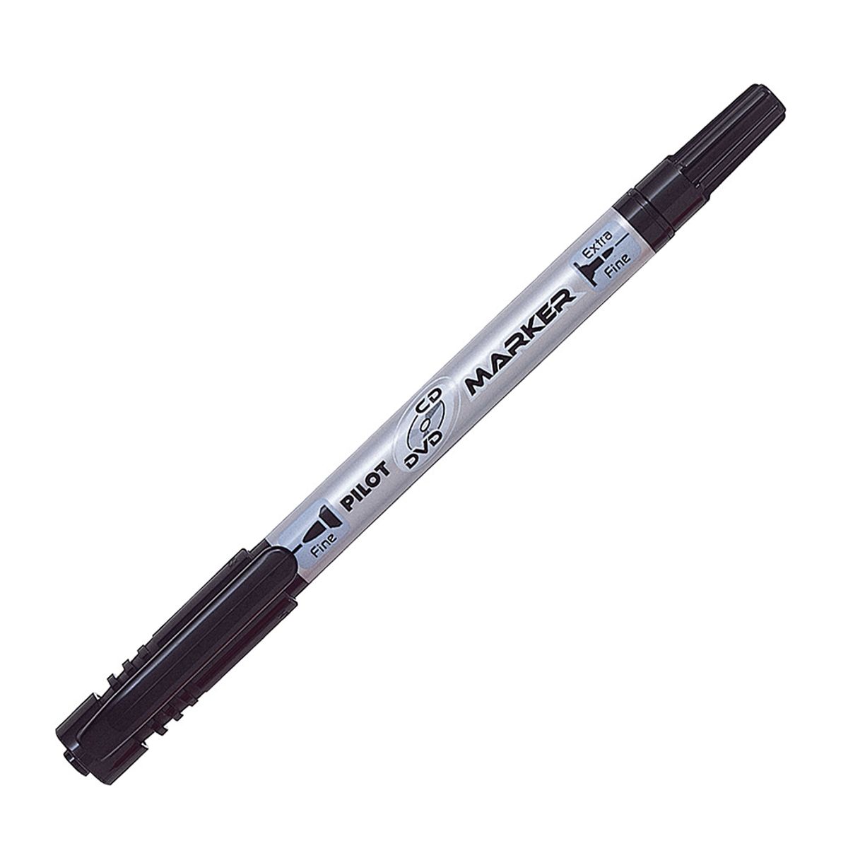 PILOT - Marcador Permanente CDDVD Doble Punta Negro Pilot
