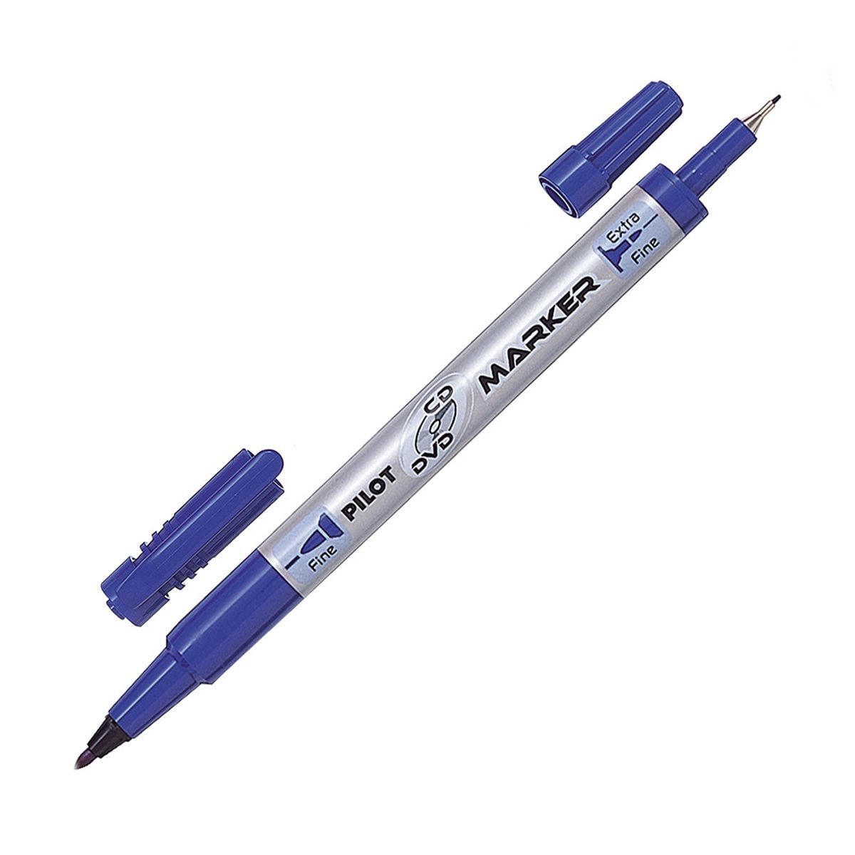 PILOT - Marcador CD+DVD Doble Punta Azul Pilot
