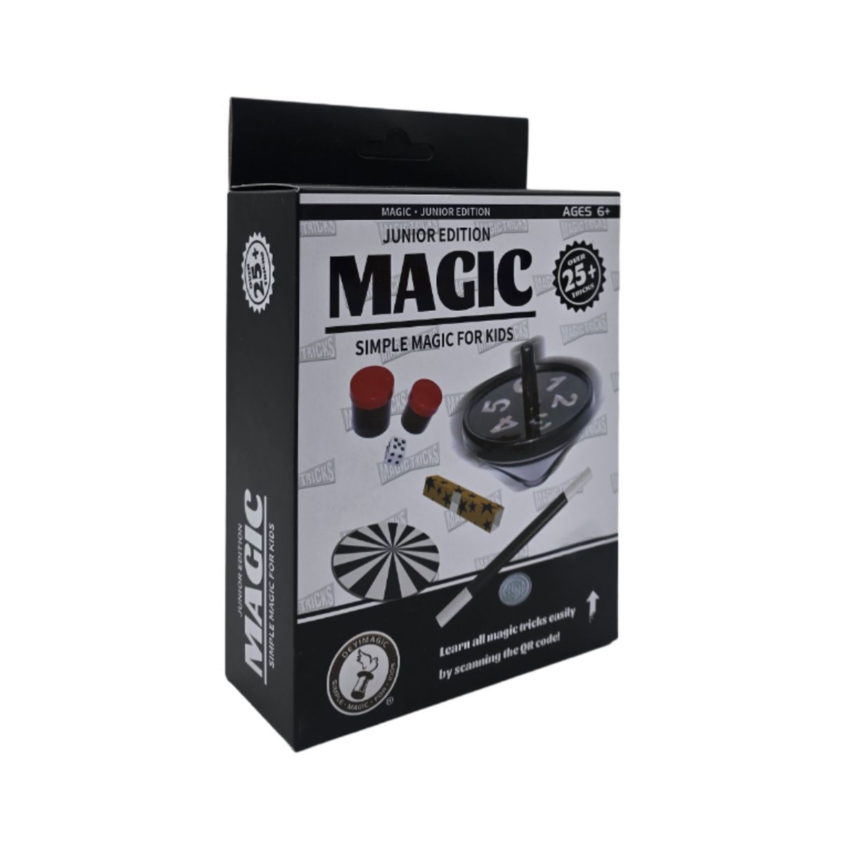 GENERICO - Set Juego De Magia Magic 25 Trucos De Mago Con Varita Niños - Crema