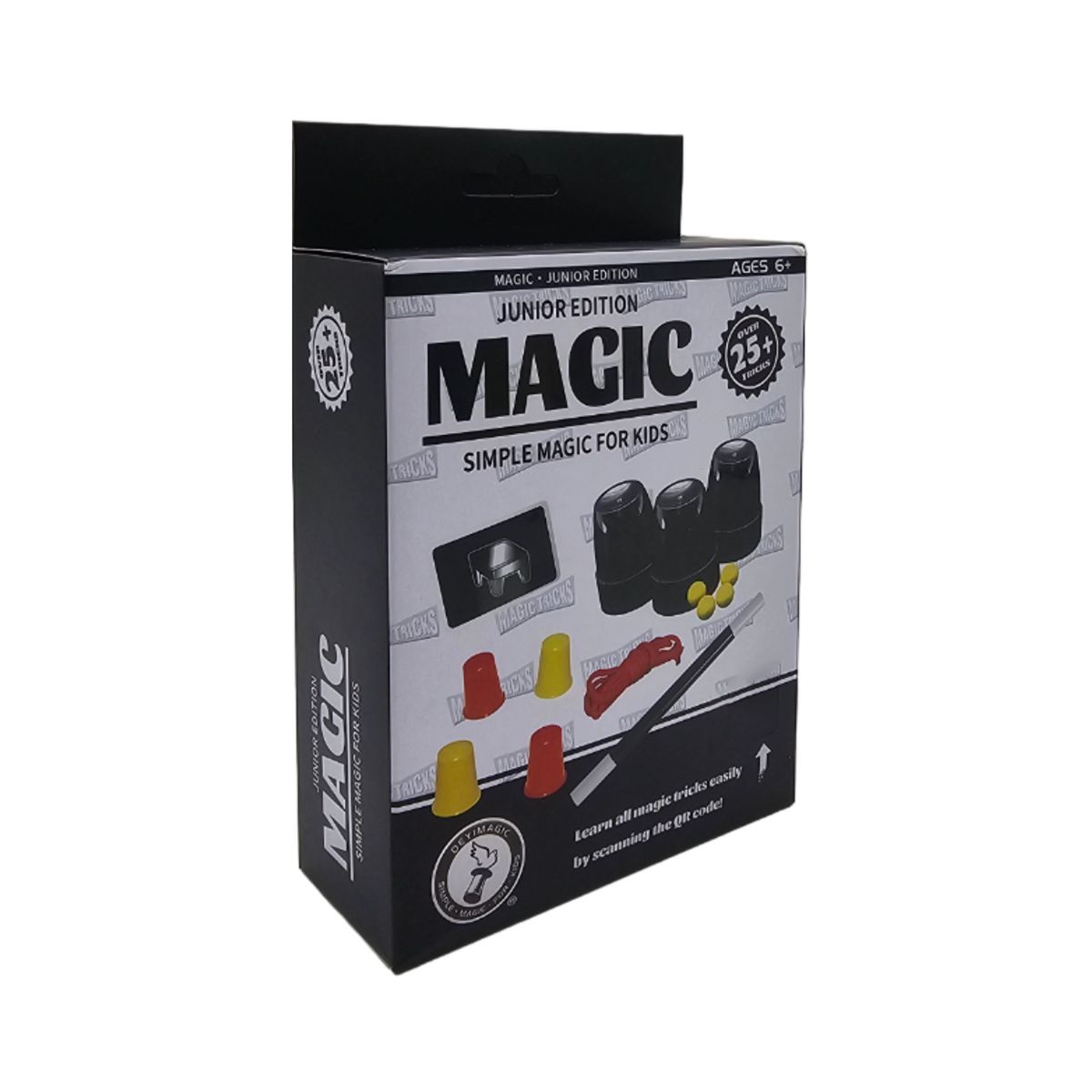 GENERICO - Set Juego De Magia Magic 25 Trucos De Mago Con Varita Niños - Amarillo