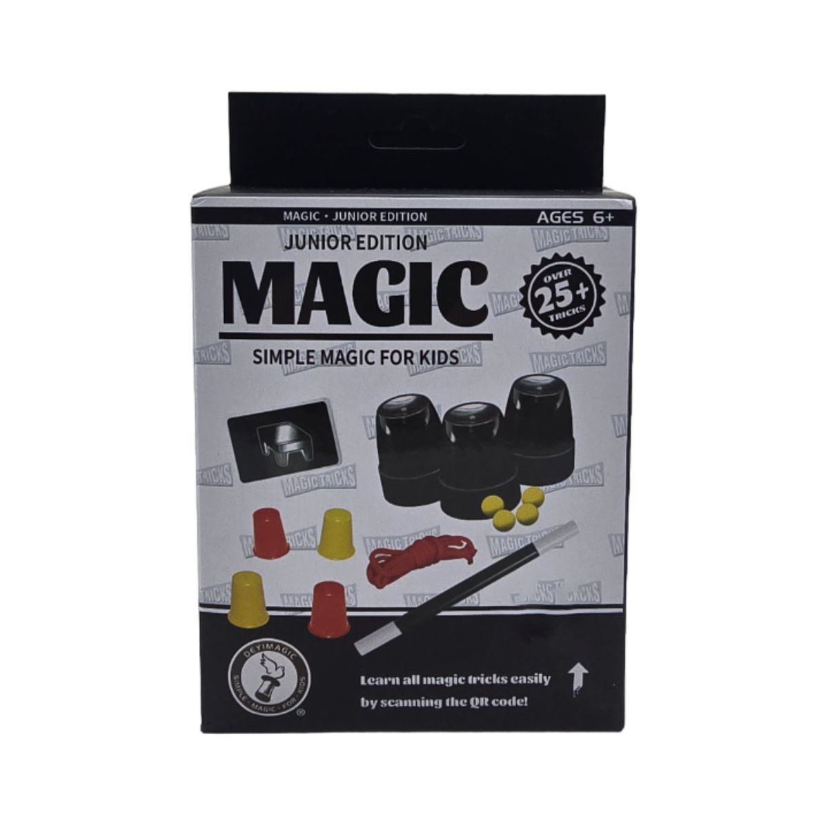 GENERICO - Set Juego De Magia Magic 25 Trucos De Mago Con Varita Niños - Amarillo