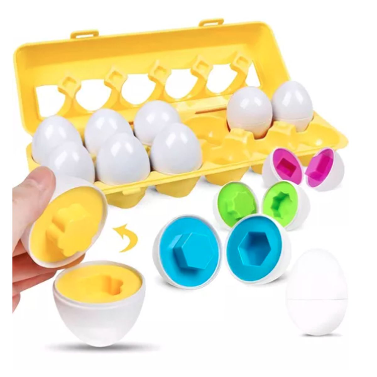 GENERICO - Juguete Para Niños Huevos Montessori Snap Colores Y Formas