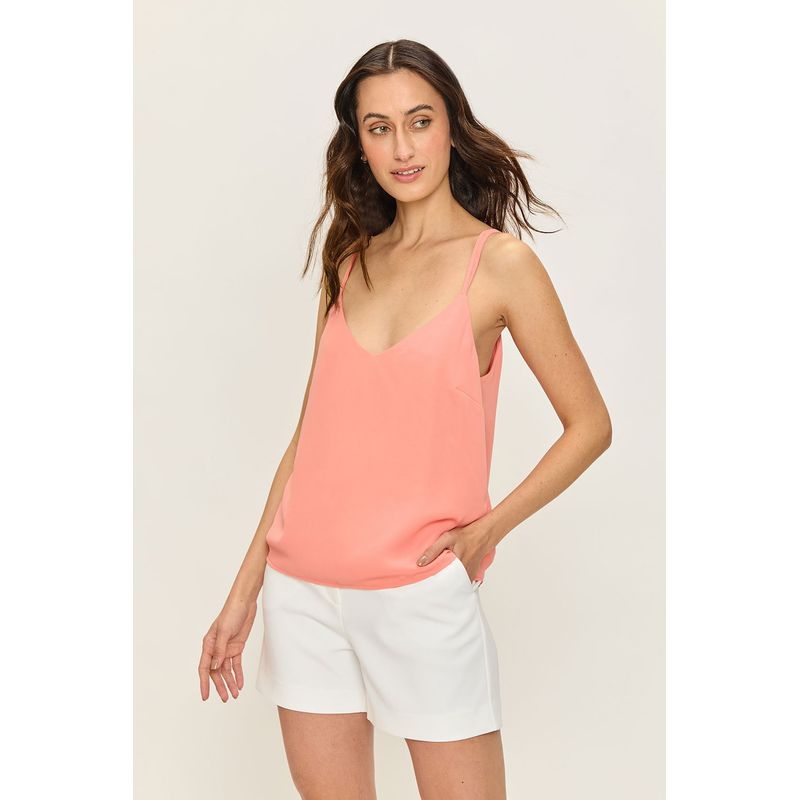 ASH - Blusa Sin Mangas Coral Mujer Ash