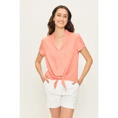 ASH - Blusa Manga Corta Coral Mujer
