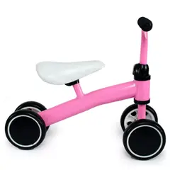 GENERICO - BICICLETA APRENDIZAJE CORRE PASILLO NIÑOS COLOR ROSA