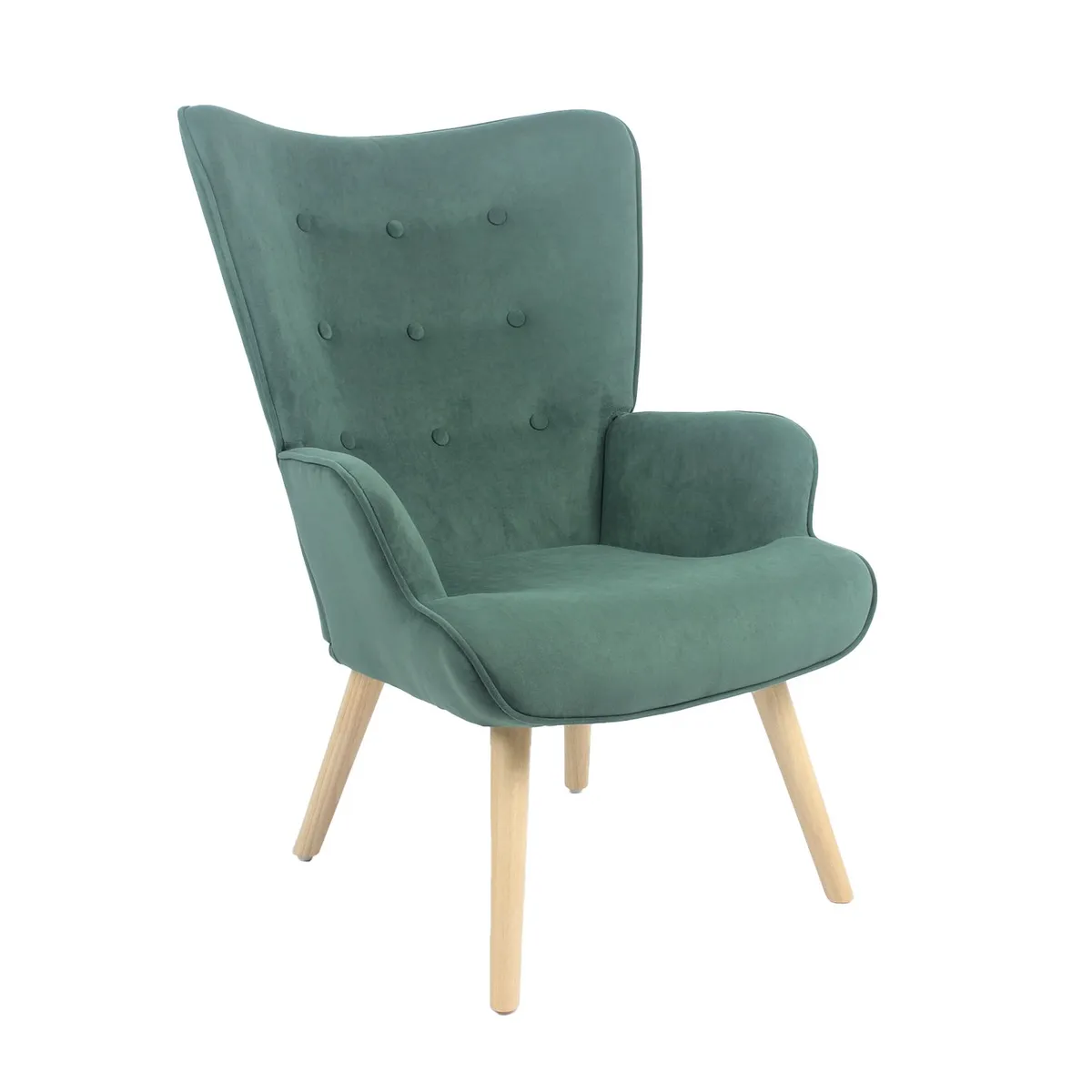 RELAN - Sitial de Terciopelo Relan Tarina Poltrona Capitoné Verde