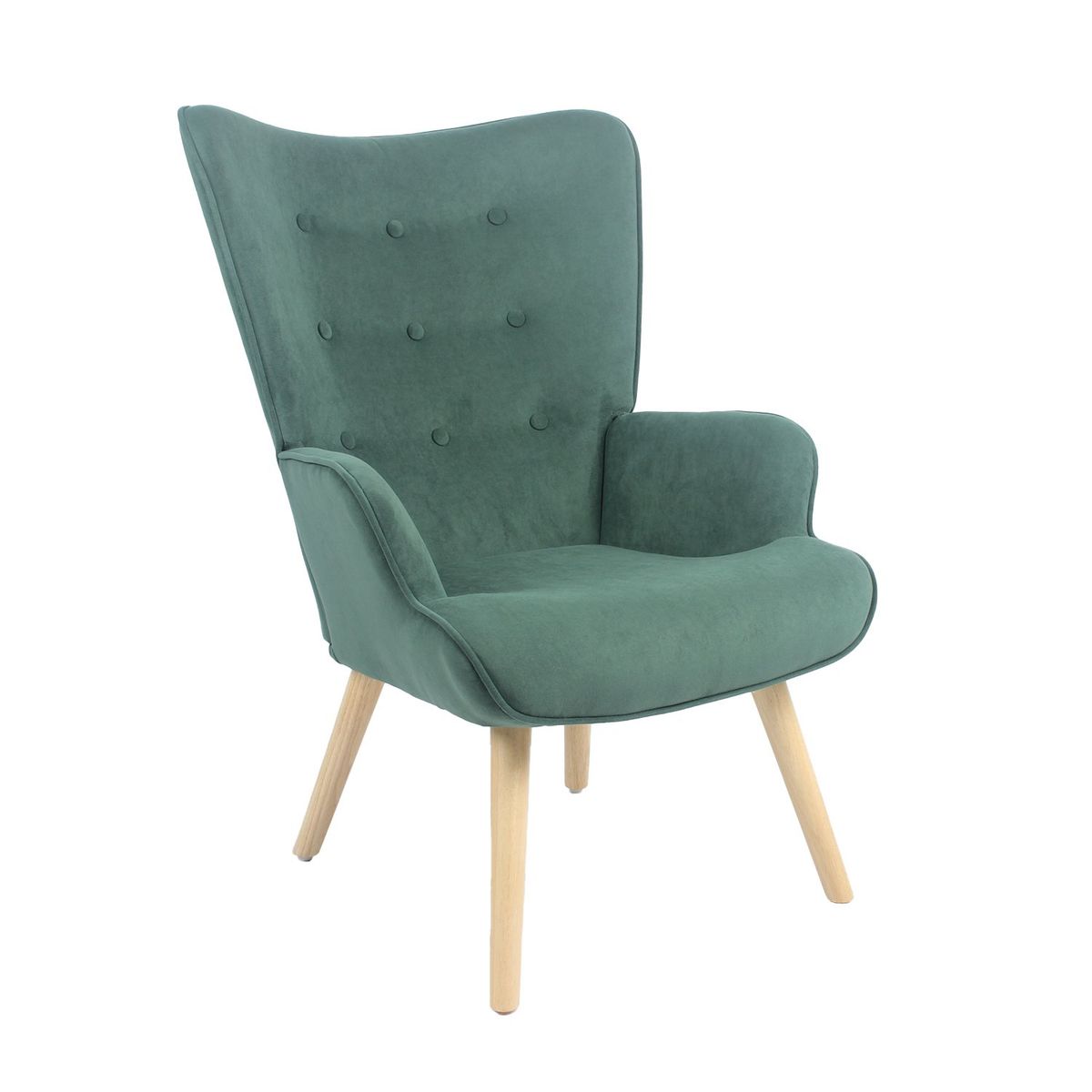 RELAN - Sitial de Terciopelo Relan Tarina Poltrona Capitoné Verde