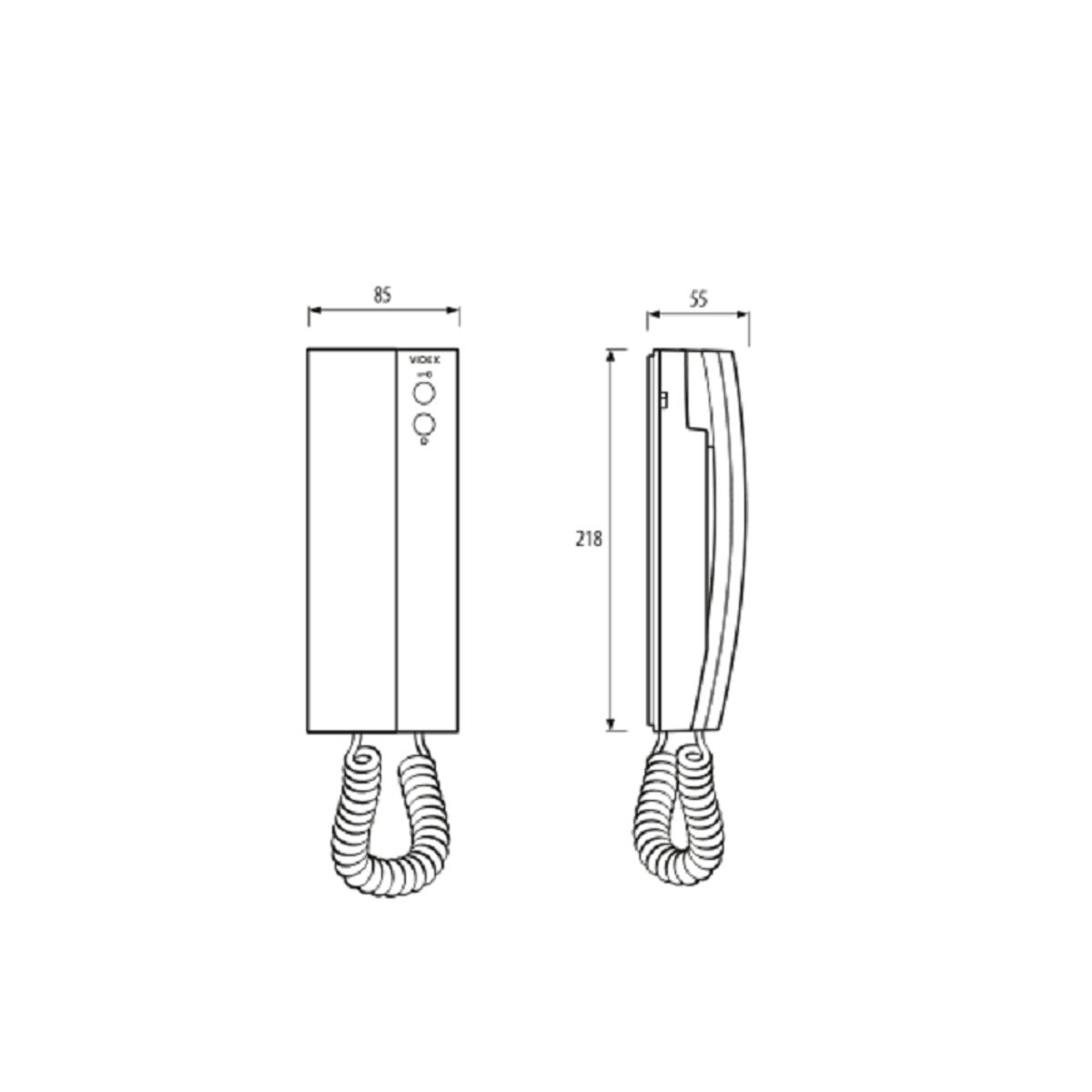 GENERICO - Citofono Videx Modelo VX3191 6 Hilos serie 2000