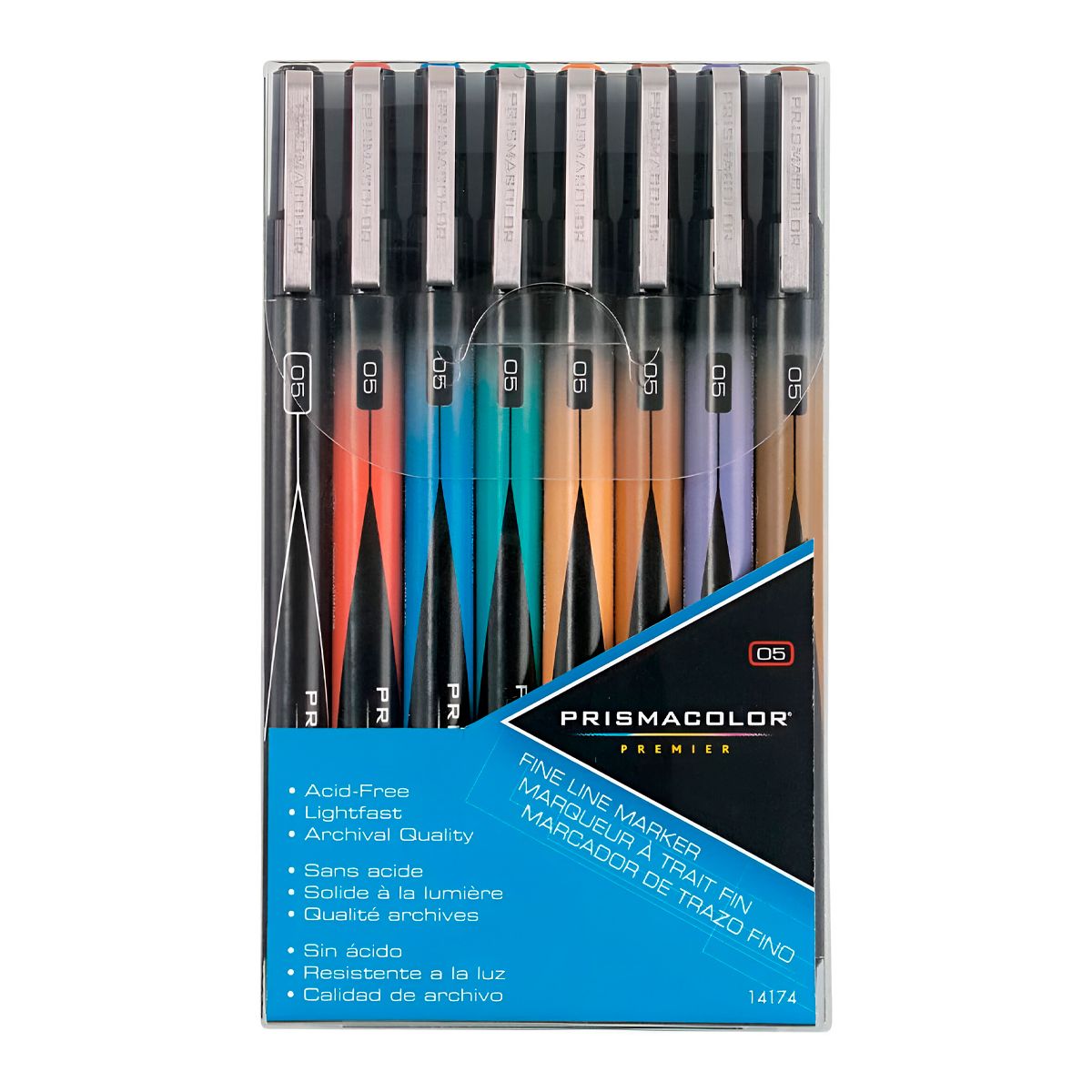 PRISMACOLOR - Tiralíneas Prismacolor Premier 05 Set 8 Colores