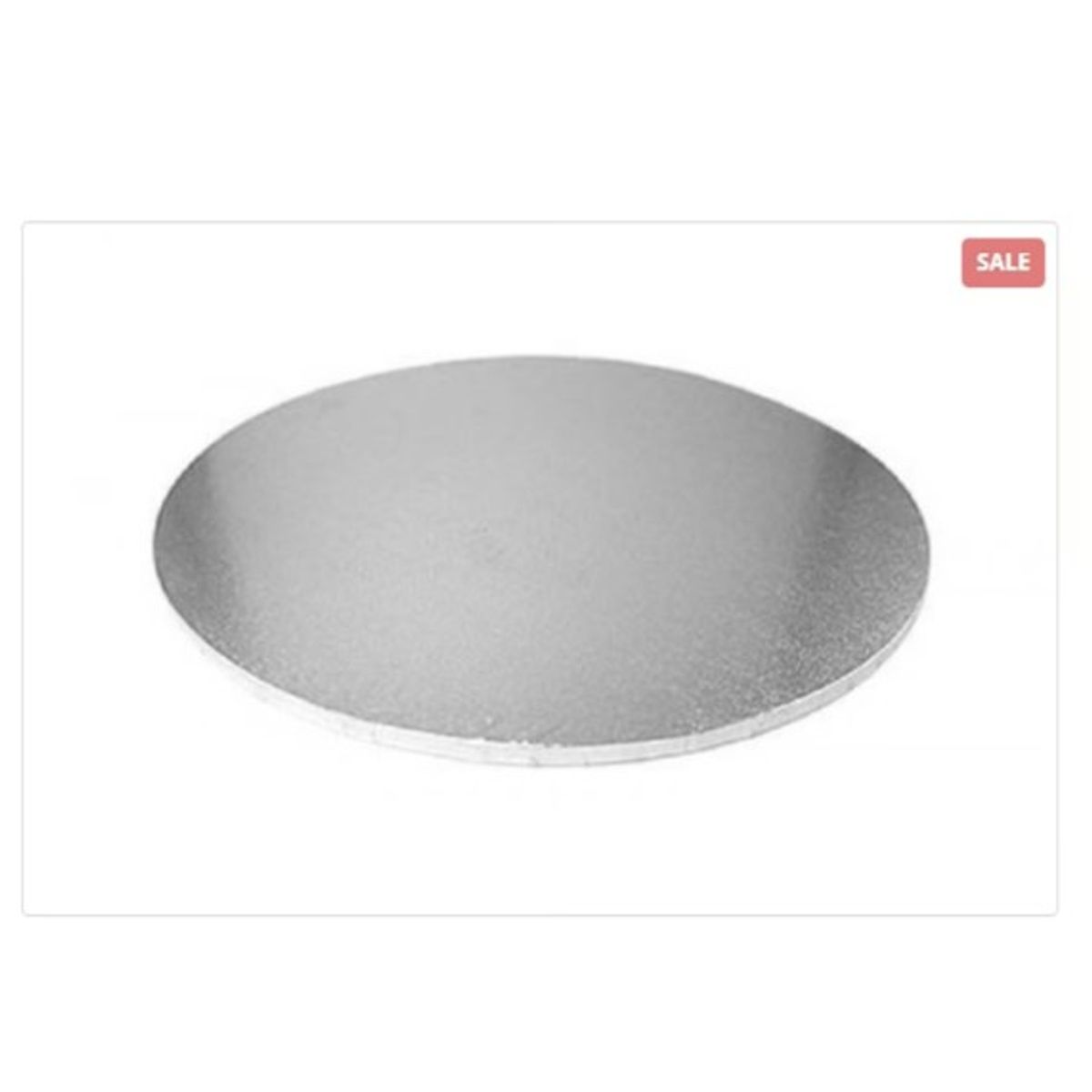 GENERICO - Base De Madera 35cm14in Redonda Plateada Reposteria