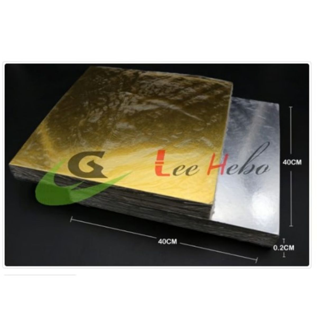 GENERICO - Base De Carton 45cm18in Cuadrada Dorada Reposteria