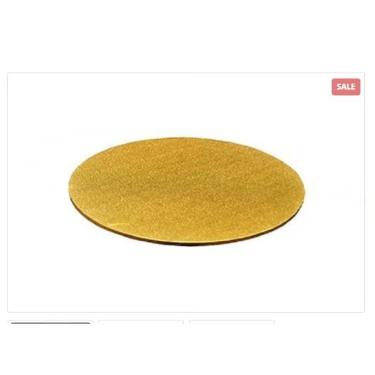 GENERICO - Base De Madera 35cm14in Redonda Dorada Reposteria