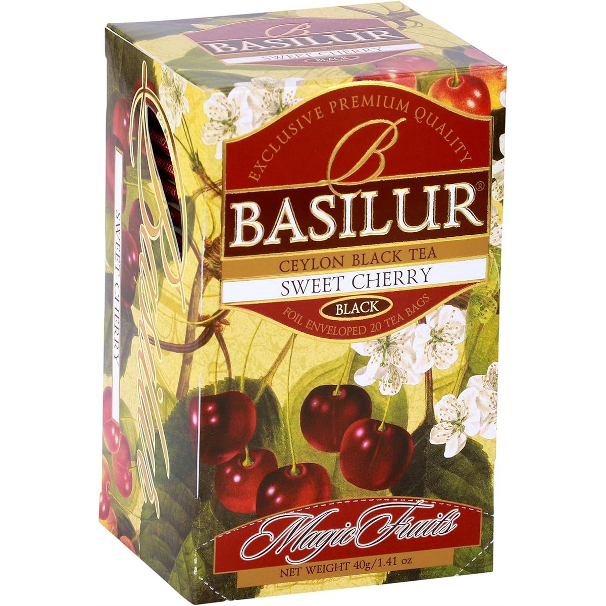BASILUR - Ceylon Black Tea SWEET CHERRY Magic Fruits - Basilur