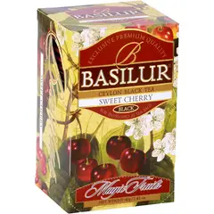 BASILUR - Té Negro con Cerezas-Sweet Cherry 25 Bolsas -