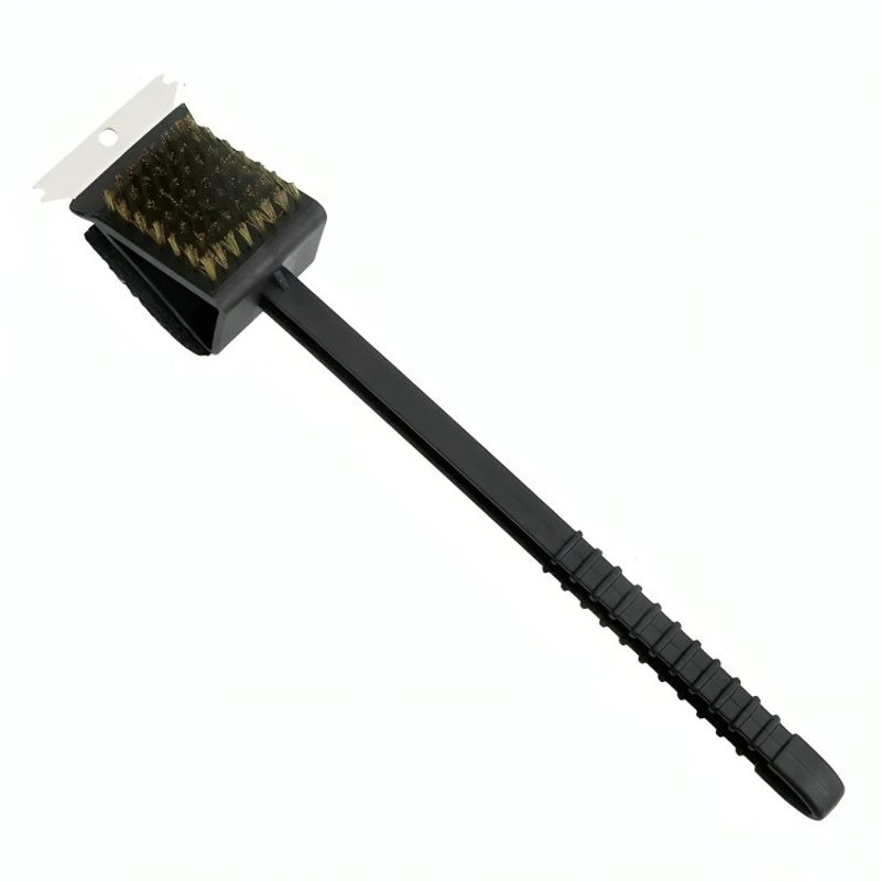 OEM - Escobilla Cepillo Limpieza para Parrillas 3 en 1 con Mango